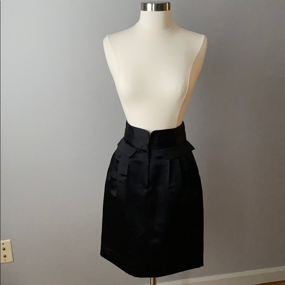 Vivienne Tam Silk Pencil Skirt